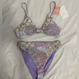 Dippin Daisys Purple floral Bikini